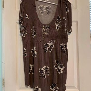 Baby doll style top - floral